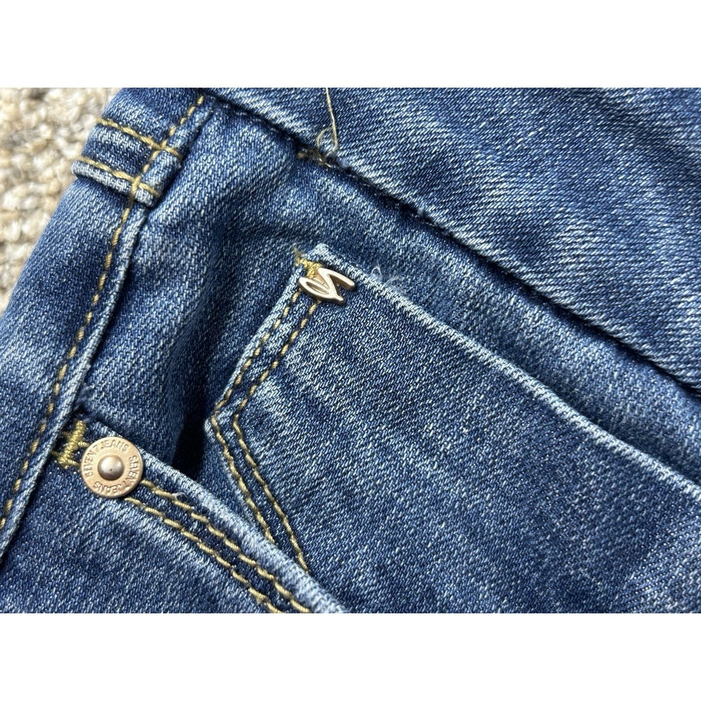 SEVEN 7 SKINNY JEAN SIZE 12 BLUE DENIM LADIES JEANS RN#109890 - Picture 7 of 10